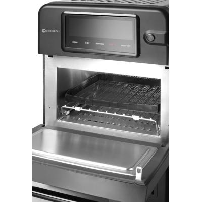 Vysokorychlostní pečící trouba CombiTurbo, HENDI, 18L, Černá, 230V/3000W, 402x735x(H)608mm | 281277